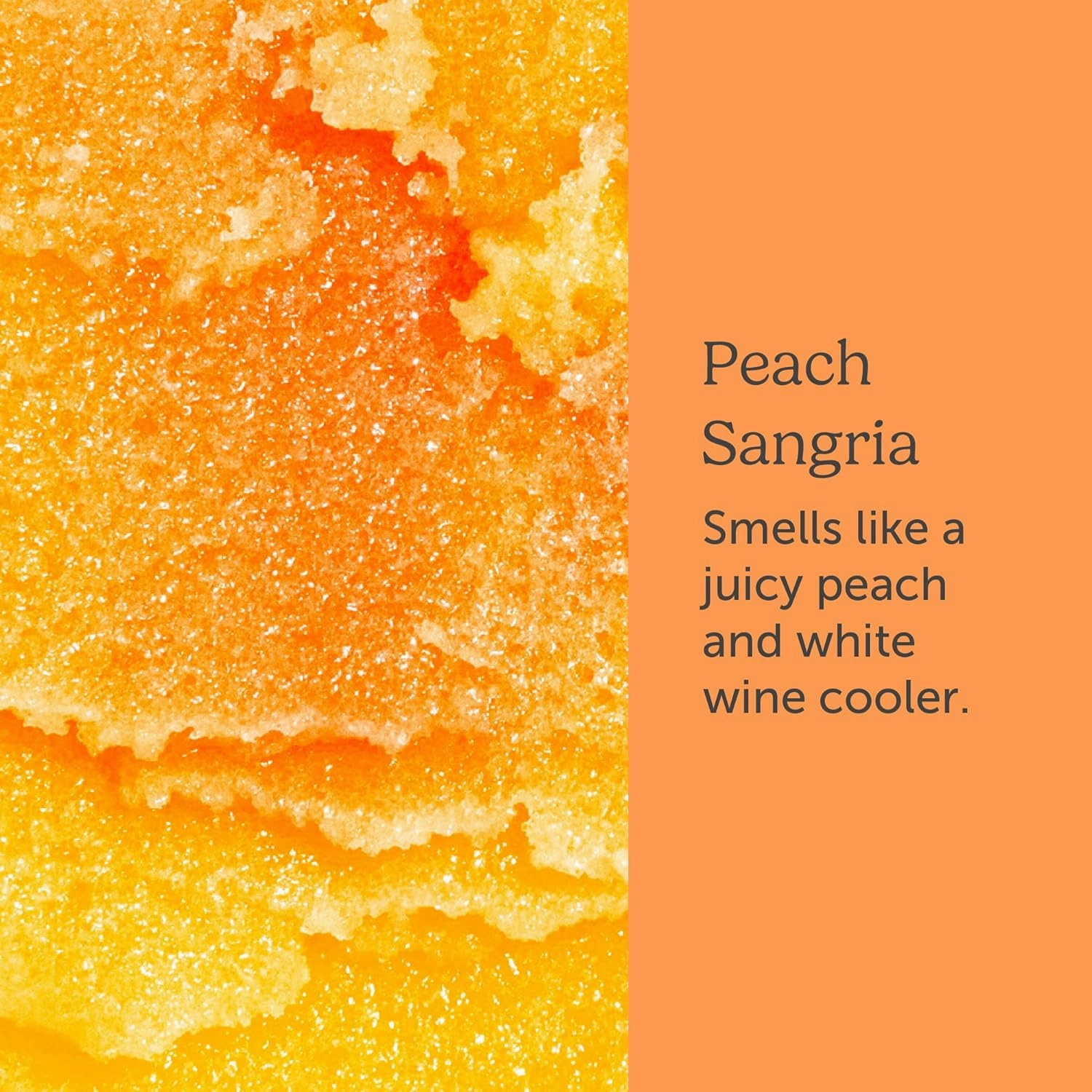 Sugar Body Scrub 8 oz, Moisturizing and Exfoliating Scrub for Nourishing Essential Body Care, Gift For Her (Peach Sangria)