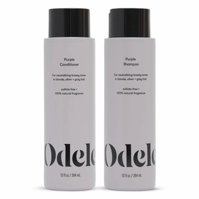 Sulfate-Free Purple Shampoo & Conditioner Set for Neutralizing Brassy Tones in Blonde, Silver   Gray Hair, 13 Fl Oz Each (2-Pack)