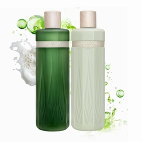 Sulfate Free Shampoo and Conditioner Set for Sensitive Scalp & Dry Hair Women & Men, Dry Scalp Shampoo and Deep Conditioner with Green Algae & Hot Spring Yeast Extract From Japan, DAILY CARE