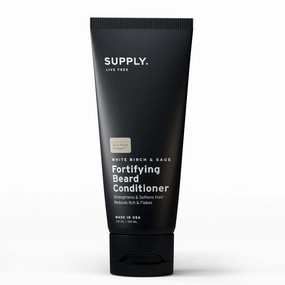 Supply Fortifying Beard Conditioner – Fast-Absorbing, Plant-Based Formula to Soften, Strengthen & Nourish Beard and Skin – Supports a Healthier, Softer Beard – 3.4oz