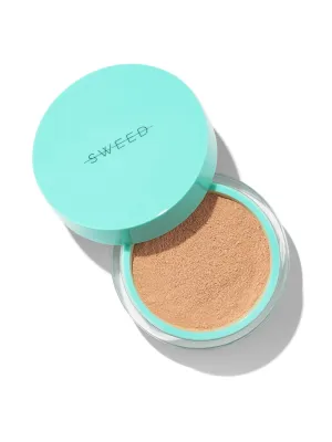 SWEED - Miracle Powder Mineral Foundation | Vitamin C   E, Hydrolyzed Collagen | Nourishes, Protects, Breathable | Vegan, Cruelty-Free, Clean Beauty (Golden Medium 03, 0.25 oz | 7 g)