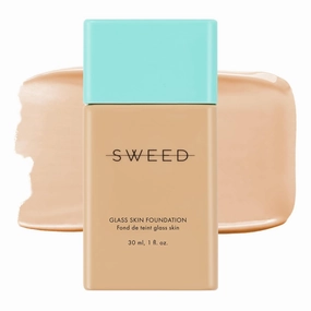 SWEED - Glass Skin Foundation | Long-Lasting Fluid Formula | Hydrate, Moisturize, Lift, Plump, Protect | Vegan, Cruelty-Free, Clean Beauty (03 LIGHT W)