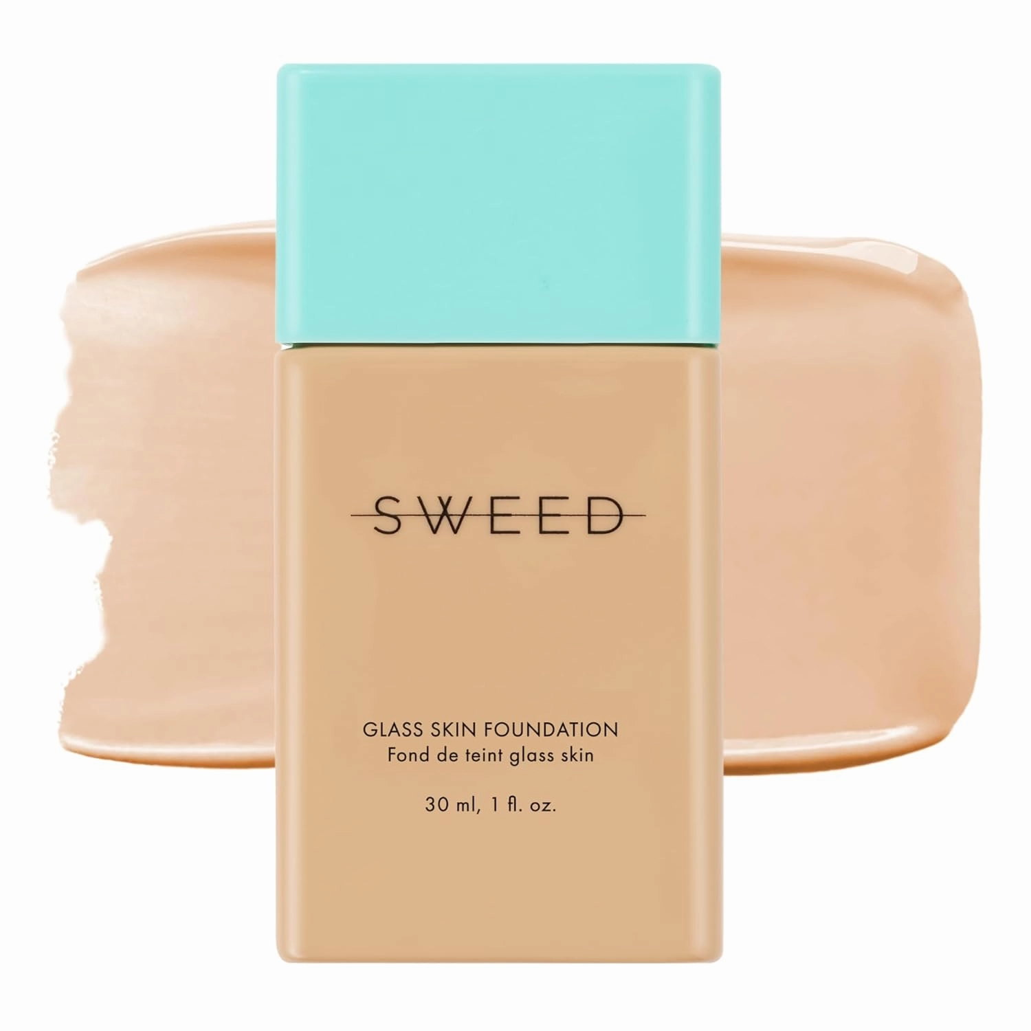 SWEED - Glass Skin Foundation | Long-Lasting Fluid Formula | Hydrate, Moisturize, Lift, Plump, Protect | Vegan, Cruelty-Free, Clean Beauty (03 LIGHT W)
