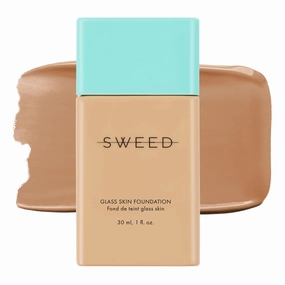 SWEED - Glass Skin Foundation | Long-Lasting Fluid Formula | Hydrate, Moisturize, Lift, Plump, Protect | Vegan, Cruelty-Free, Clean Beauty (11 DEEP W)