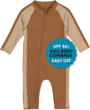 SwimZip Boys' Long-Sleeve UPF 50  Swimsuit for Baby, Toddler, & Little Boys