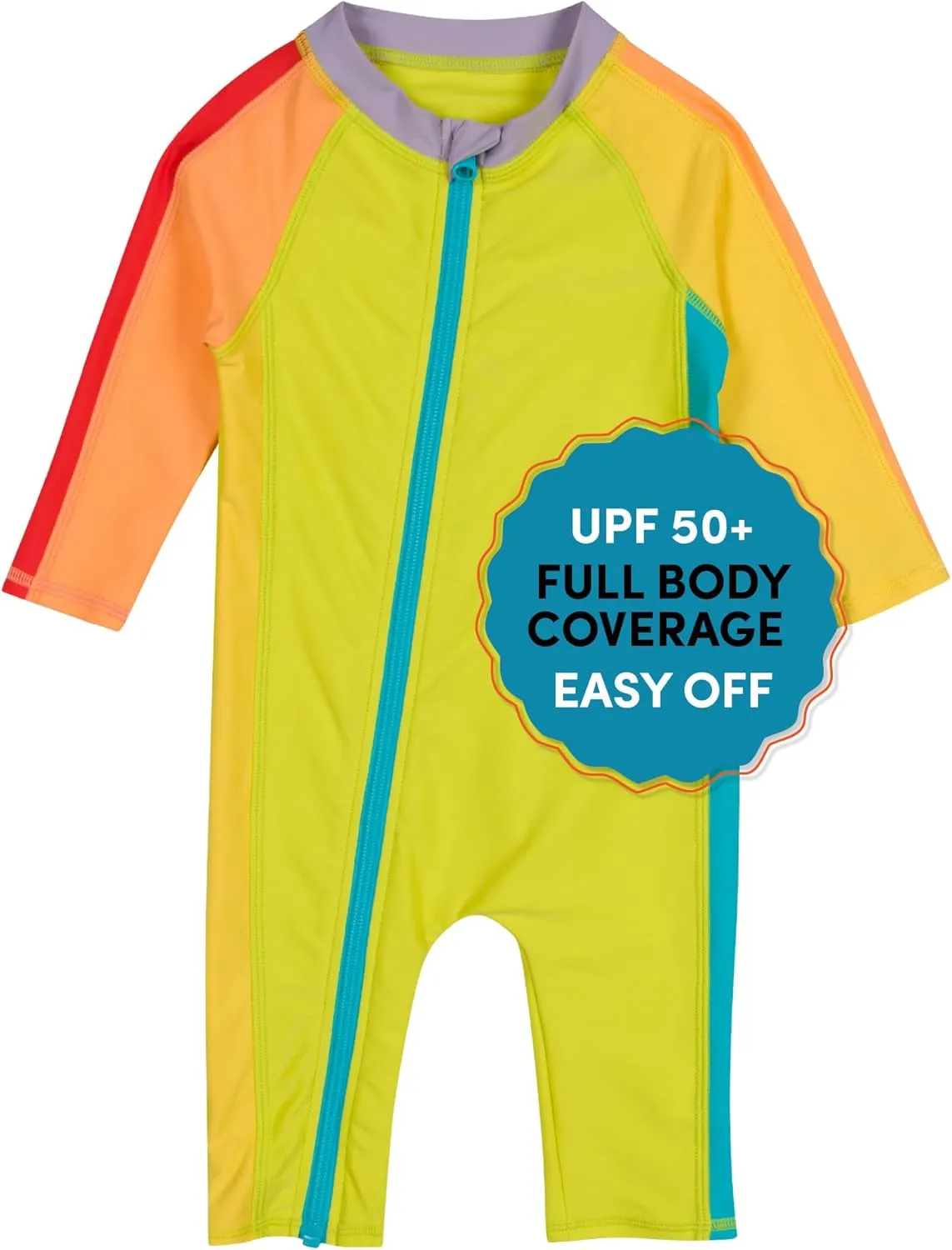 SwimZip Boys' Long-Sleeve UPF 50  Swimsuit for Baby, Toddler, & Little Boys