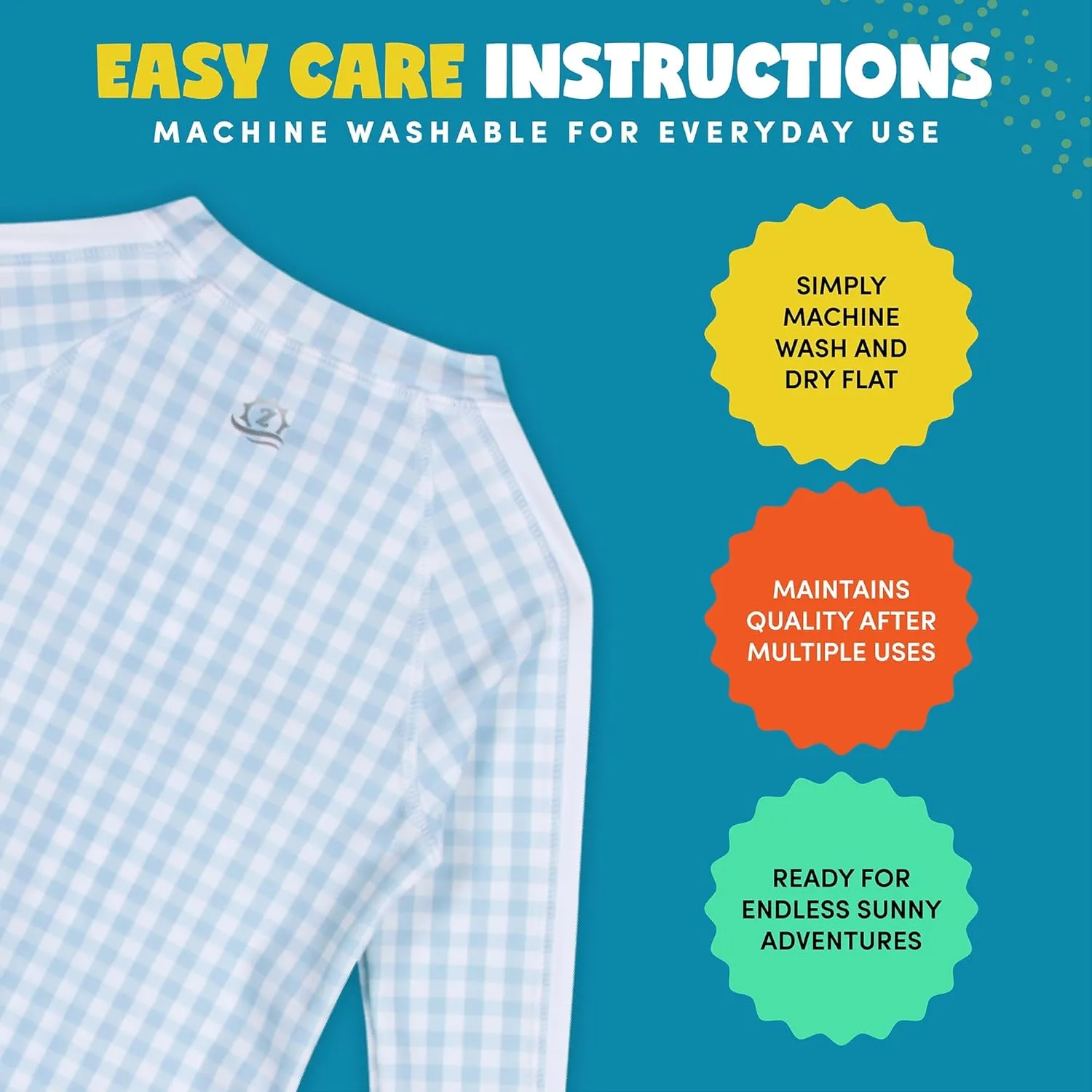 SwimZip Boys' Long-Sleeve UPF 50  Swimsuit for Baby, Toddler, & Little Boys