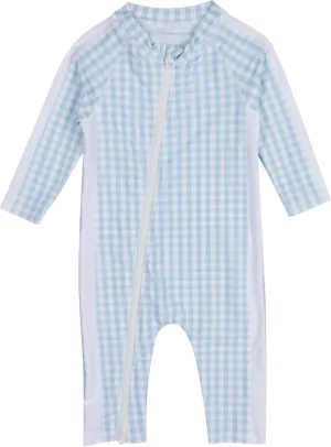 SwimZip Boys' Long-Sleeve UPF 50  Swimsuit for Baby, Toddler, & Little Boys