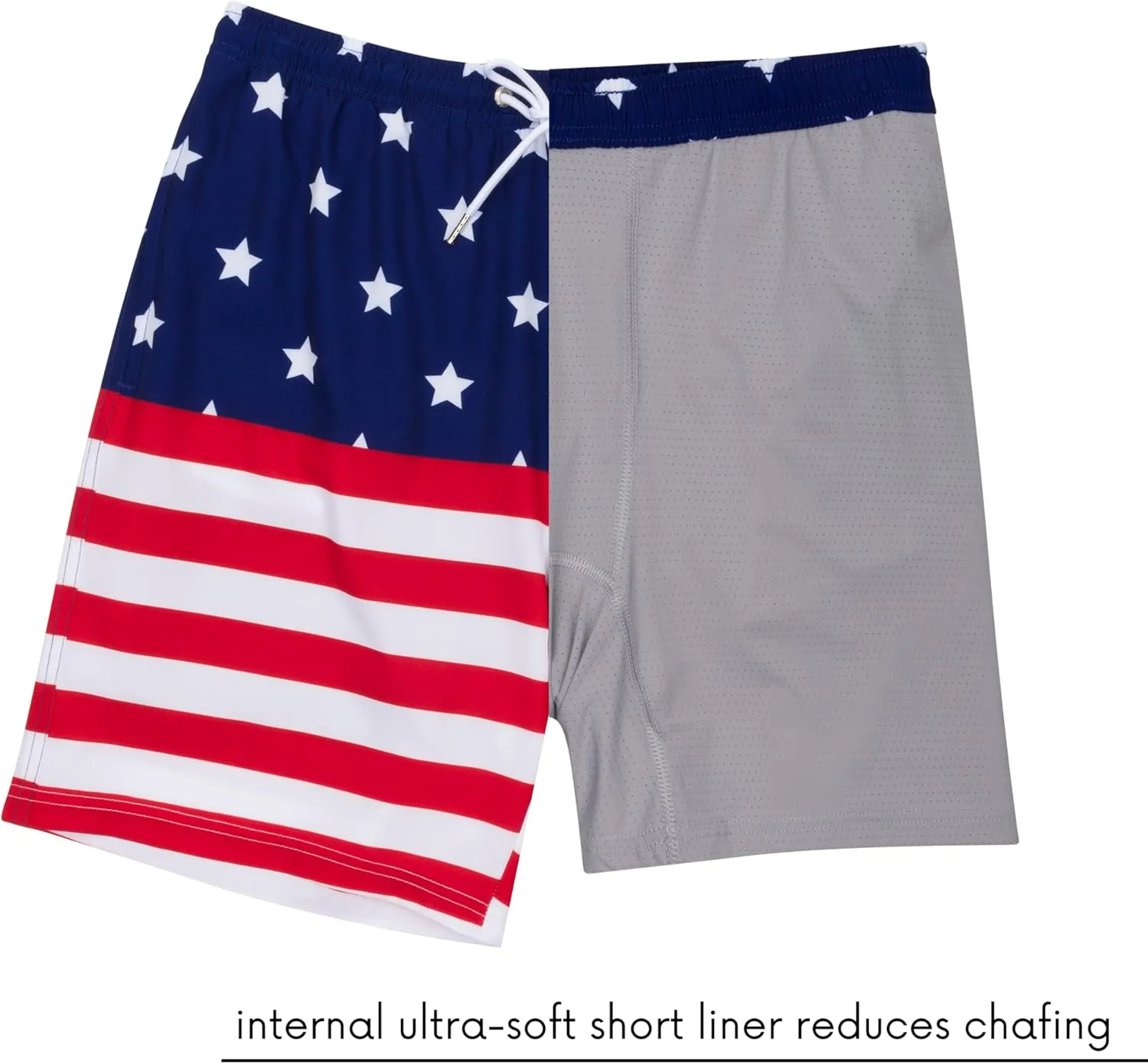 SwimZip Men's Swim Shorts with Boxer Brief Liner and UPF 50  Sun Protection