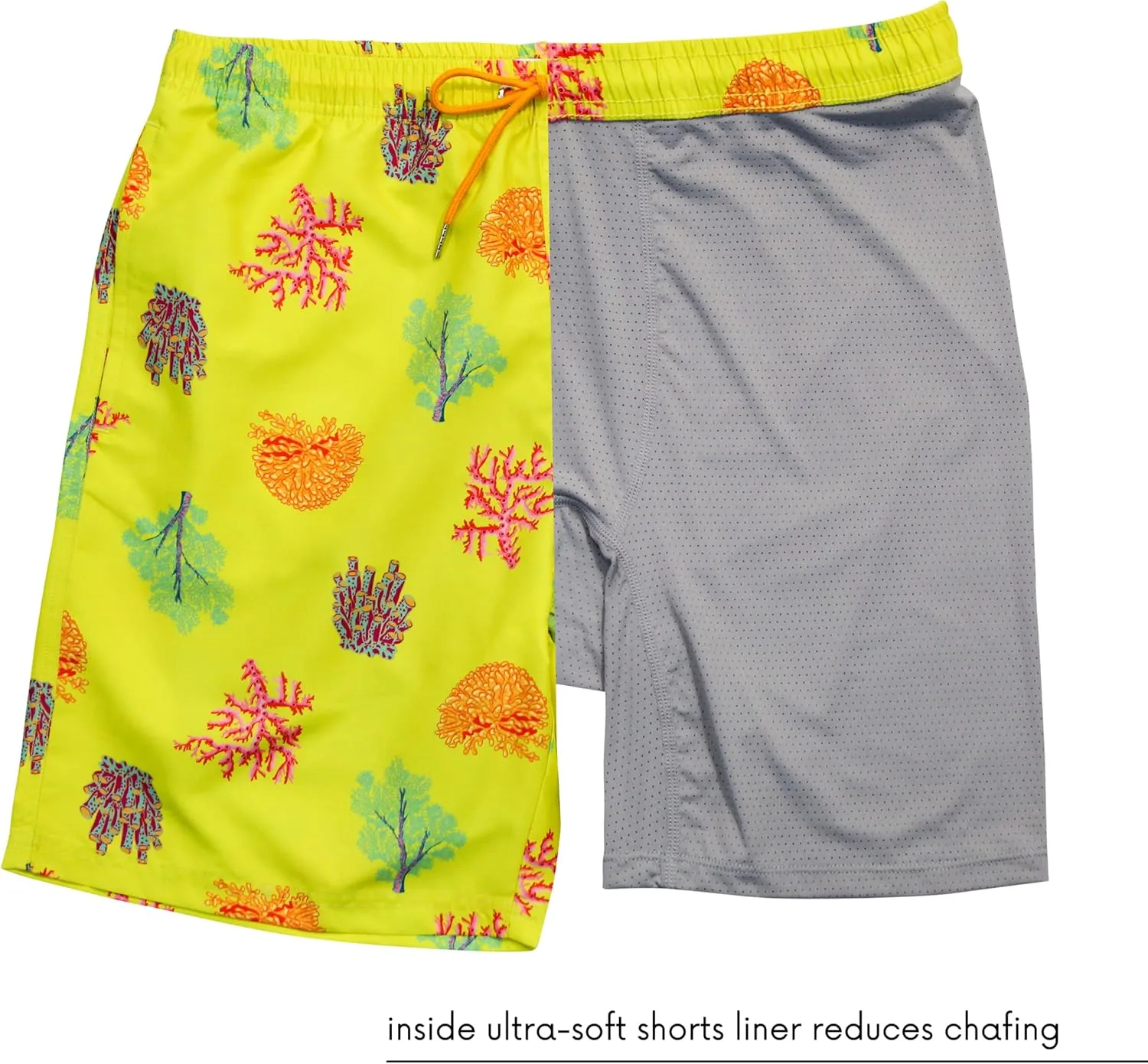 SwimZip Men's Swim Shorts with Boxer Brief Liner and UPF 50  Sun Protection