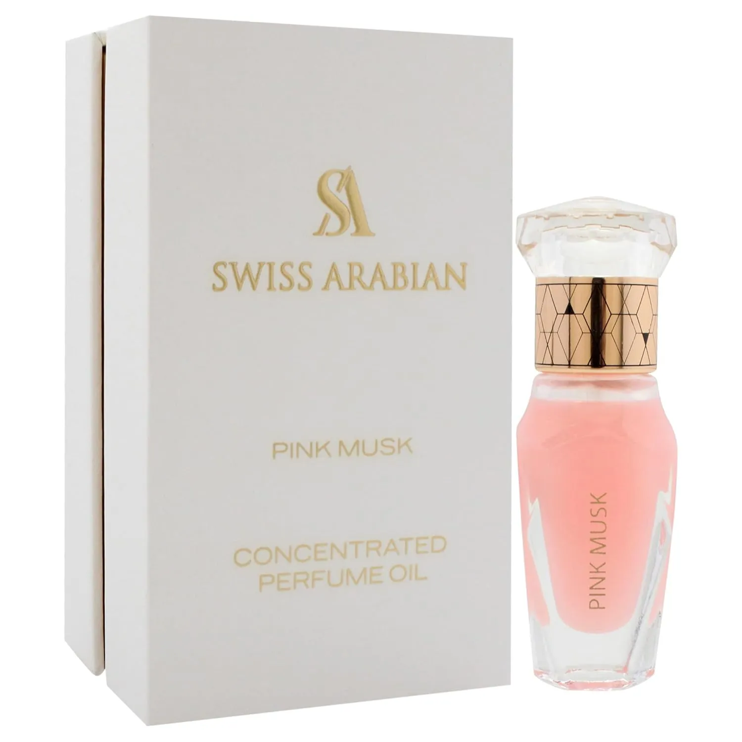 Swiss Arabian Pink Musk For Unisex - Luxury Products From Dubai - Long Lasting Personal Perfume Oil - A Seductive, Exceptionally Made, Signature Fragrance - The Luxurious Scent Of Arabia - 0.4 Oz