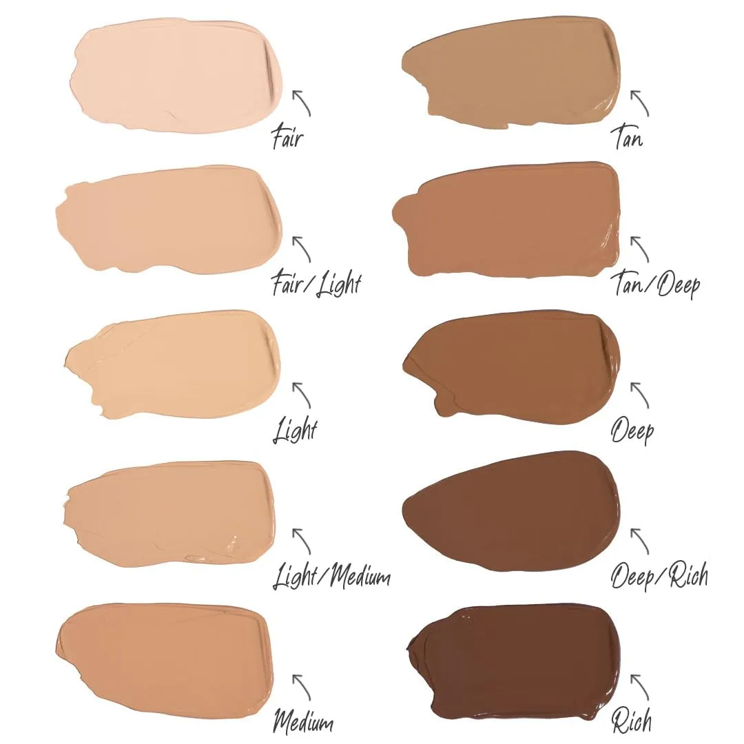T.C.E This Covers Everything Super Coverage Serum Makeup with Peptides (Light/Medium, One Size)