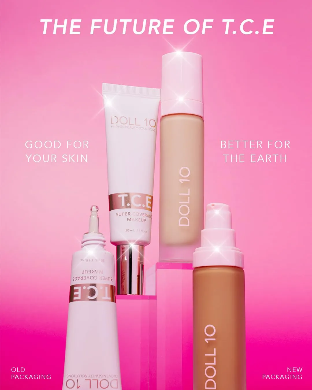 T.C.E This Covers Everything Super Coverage Serum Makeup with Peptides (Light/Medium, One Size)