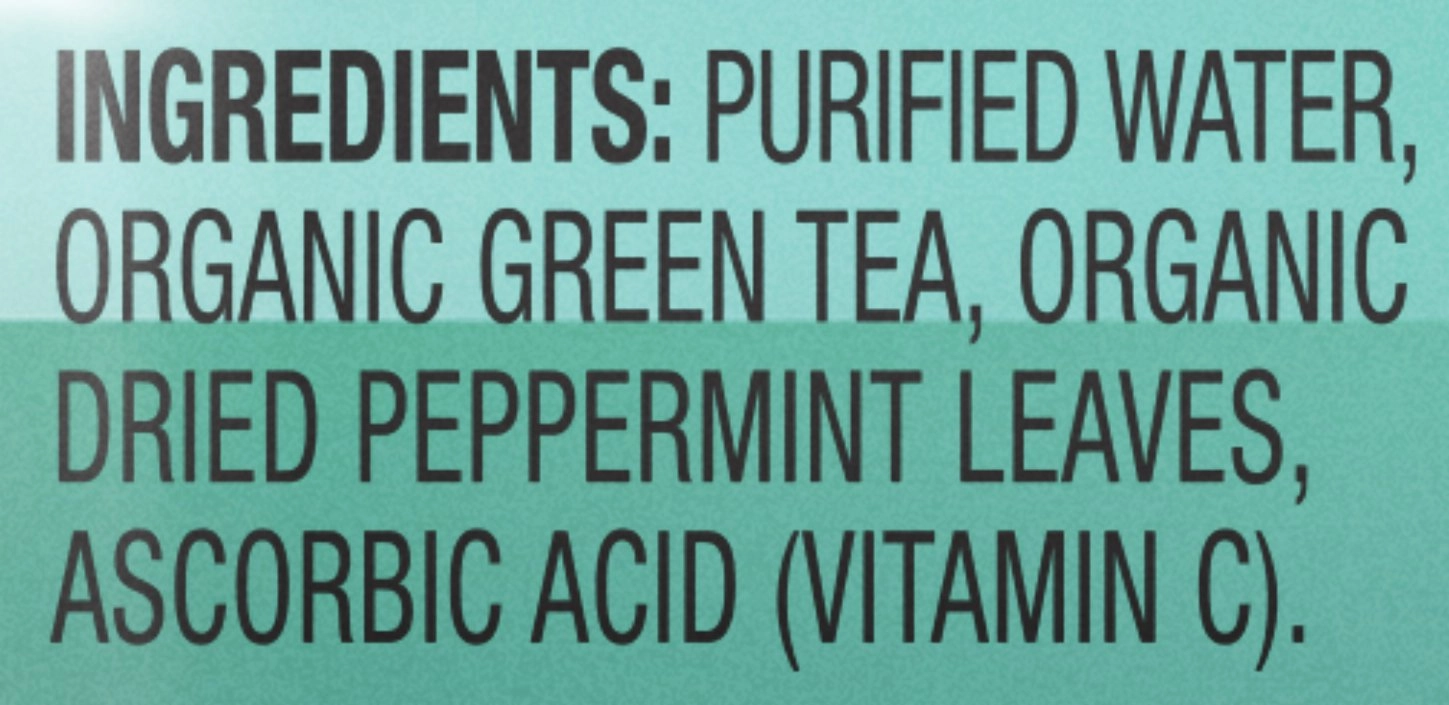 Teas' Tea Unsweetened Mint Green Tea 16.9 Fl Oz (Pack of 12) Organic, Sugar Free, Zero calorie