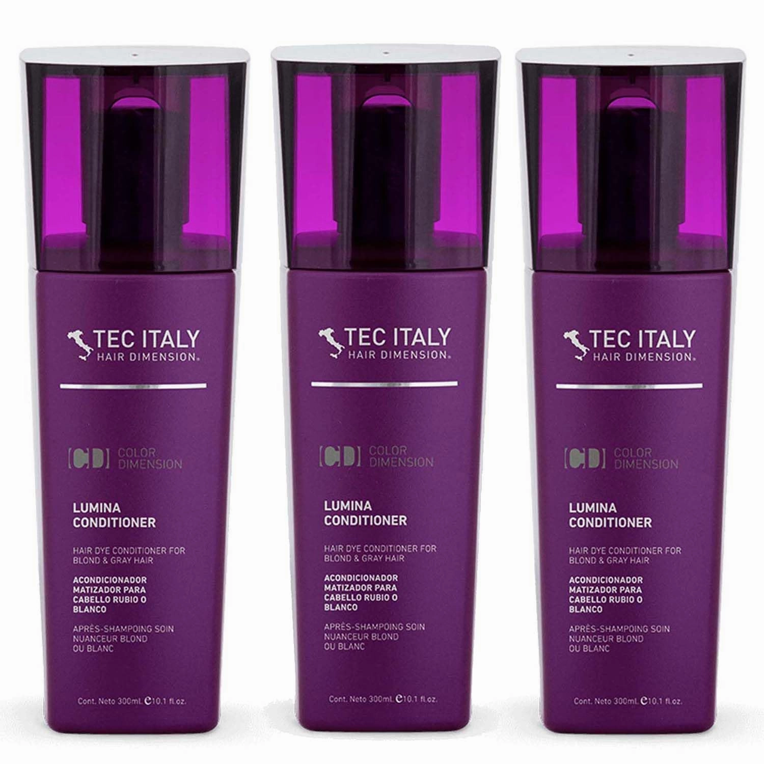 Tec Italy Lumina Hair Dye Conditioner 300 ml (Pack of 3)