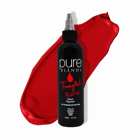 Tempted Red Hot Semi Permanent Direct Hair Dye Pigment | Stain With Vivid Tones | For Color Treated Hair | Keratin Infused & Cruelty Free | Sulfate, Sodium Chloride, PPD & Paraben Free