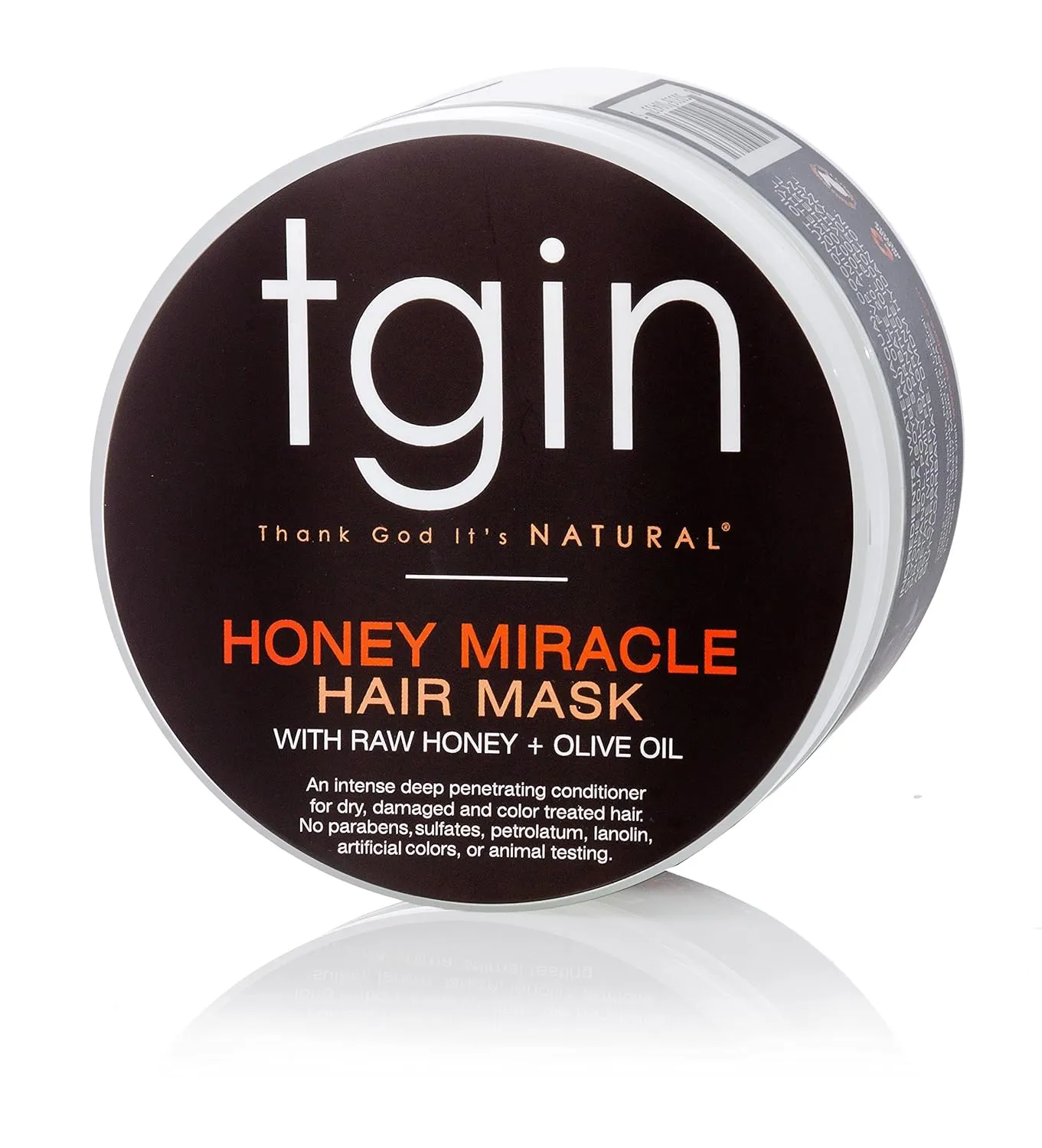 tgin Honey Miracle Hair Mask for Natural, Dry, Curly Type 3c and 4c Hair - 12 oz - Deep Conditioner