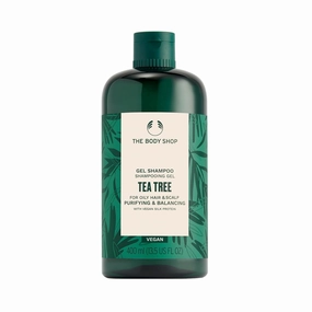Th.e Body Shop Tea Tree Purifying & Balancing Shampoo 400 ML - For Oily Hair & Scalp |Vegan