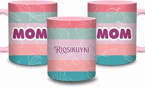 Thank You Mom Hot Beverage Mug In Quechua A Gift For the Immigrant Mother in Her Native Language 2 Tone Pink