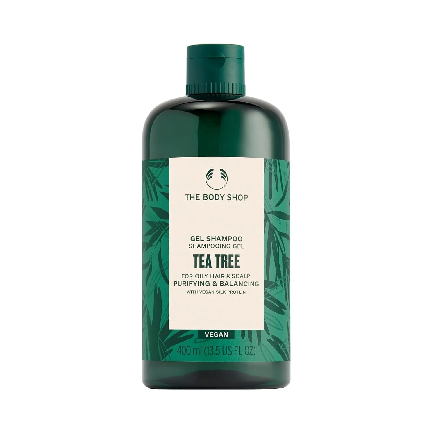 Th.e Body Shop Tea Tree Purifying & Balancing Shampoo 400 ML - For Oily Hair & Scalp |Vegan