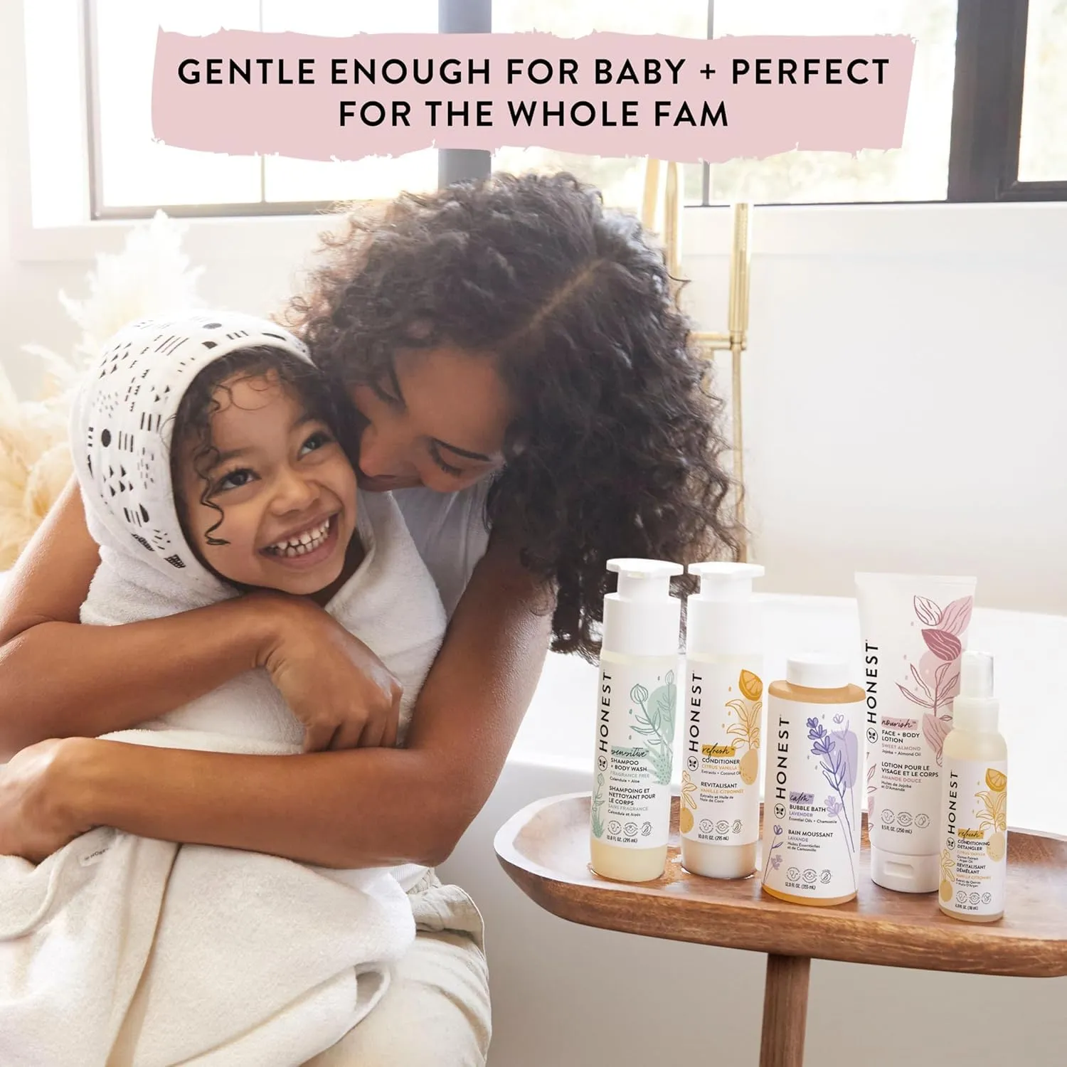 The Honest Company Conditioning Hair Detangler 3-Pack | Leave-in Conditioner   Fortifying Spray | Tear-free, Cruelty-Free, Hypoallergenic | Almond Nourishing, 4 fl oz each (pack of 3)