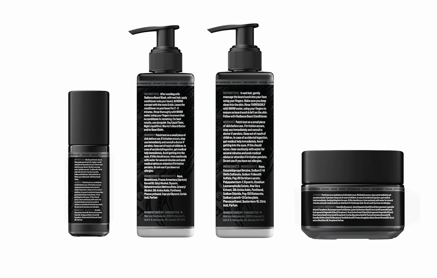 The Beard Growth Kit - Essential Grooming Set with Balm, Oil, Wash & Conditioner for Men - Surtr's Fury Platinum Collection