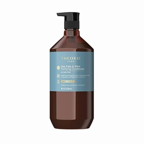 Theorie Sea Kelp and Mint Purifying Conditioner - Clarify & Strengthen - Suited for All Hair Types - Protects Color & Keratin Treated Hair, Pump Bottle 800mL