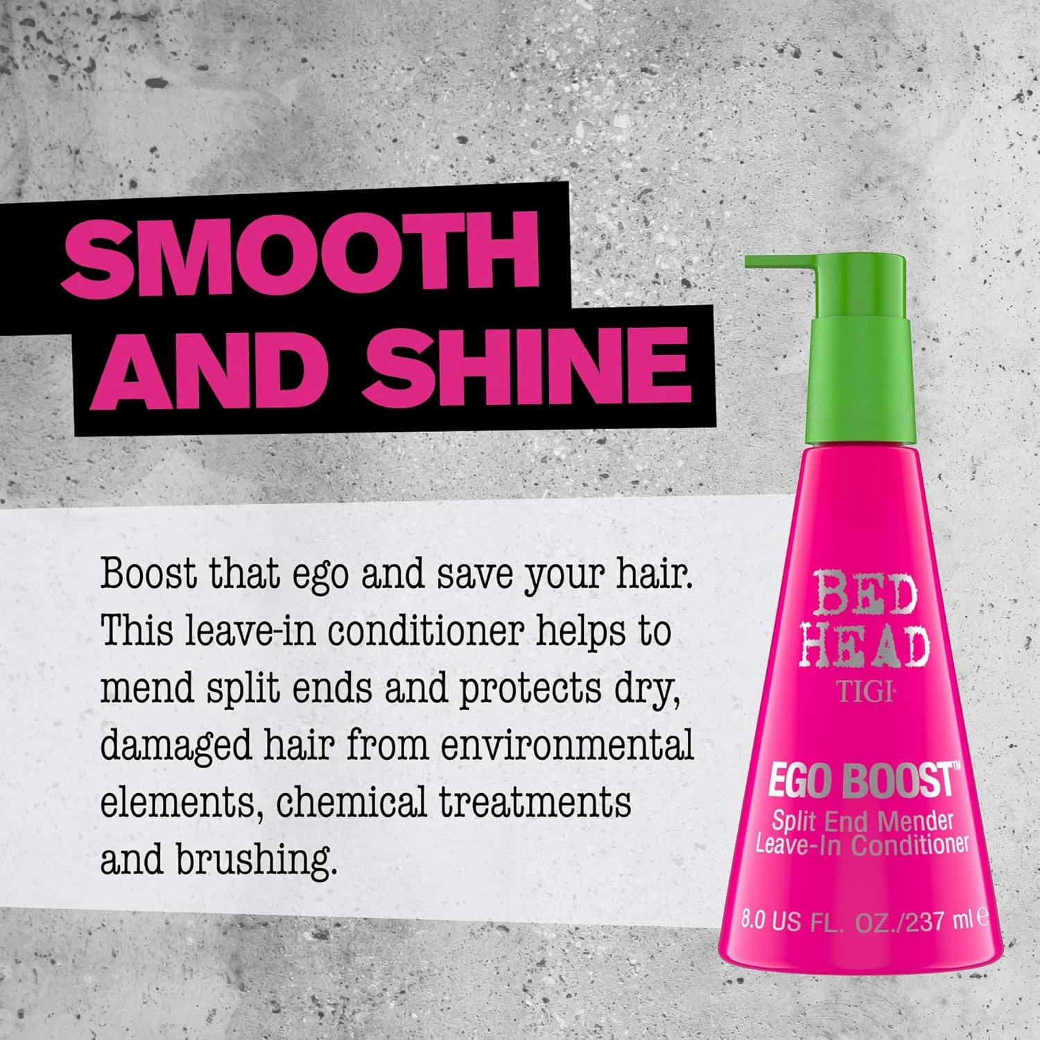 Tigi Bed Head Ego Boost Split End Mender Leave in Conditioner, 8.0 Ounce