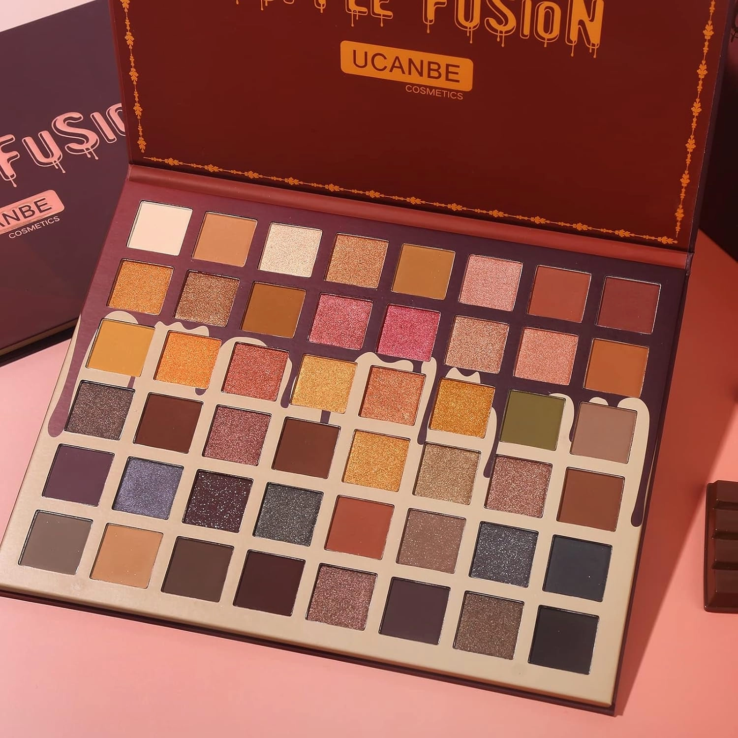 Toffee Fusion Nude Eyeshadow Palette - 48 High Pigmented Neutral Shades for Stunning Naked Looks, Matte & Shimmer Makeup Kit for Women and Girls