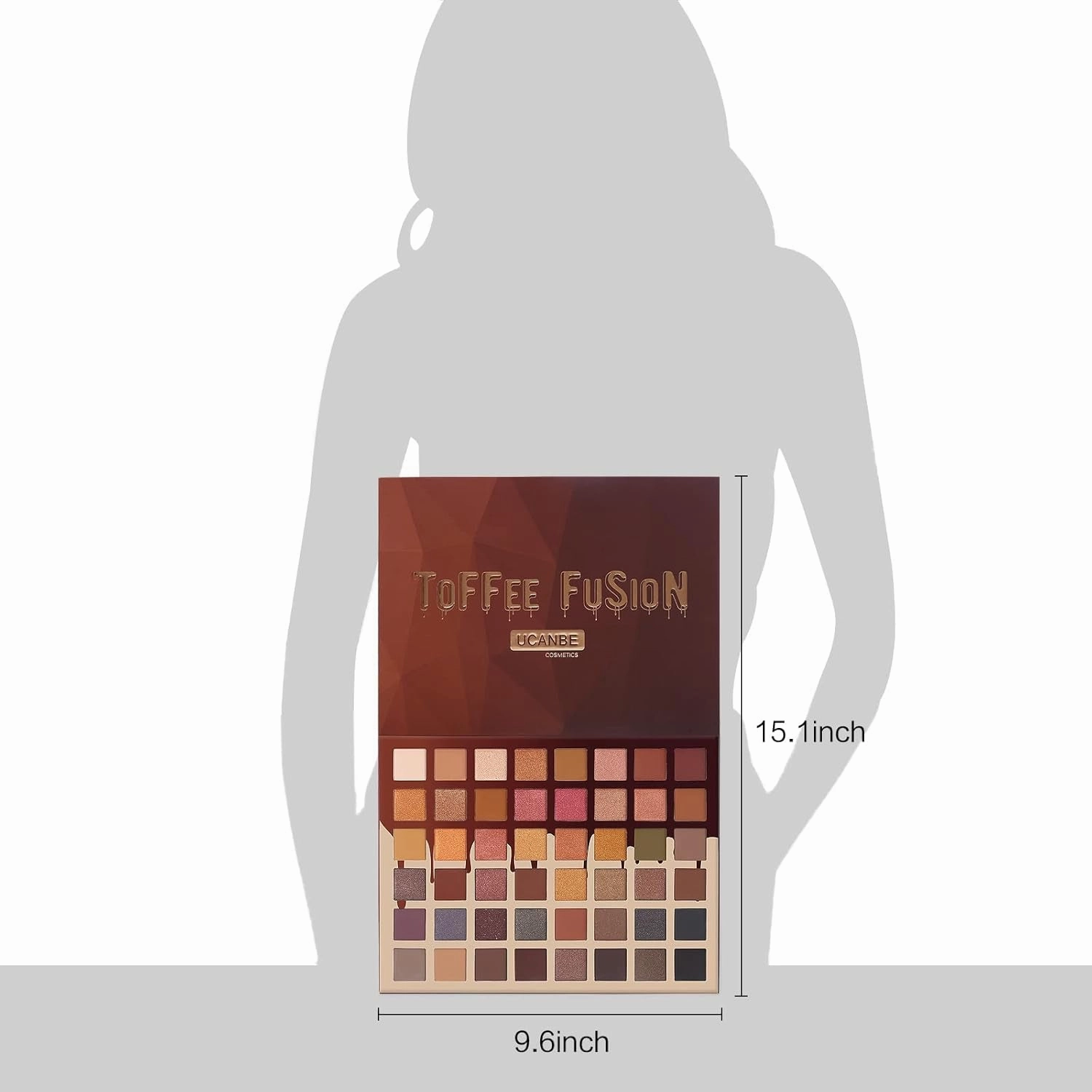 Toffee Fusion Nude Eyeshadow Palette - 48 High Pigmented Neutral Shades for Stunning Naked Looks, Matte & Shimmer Makeup Kit for Women and Girls