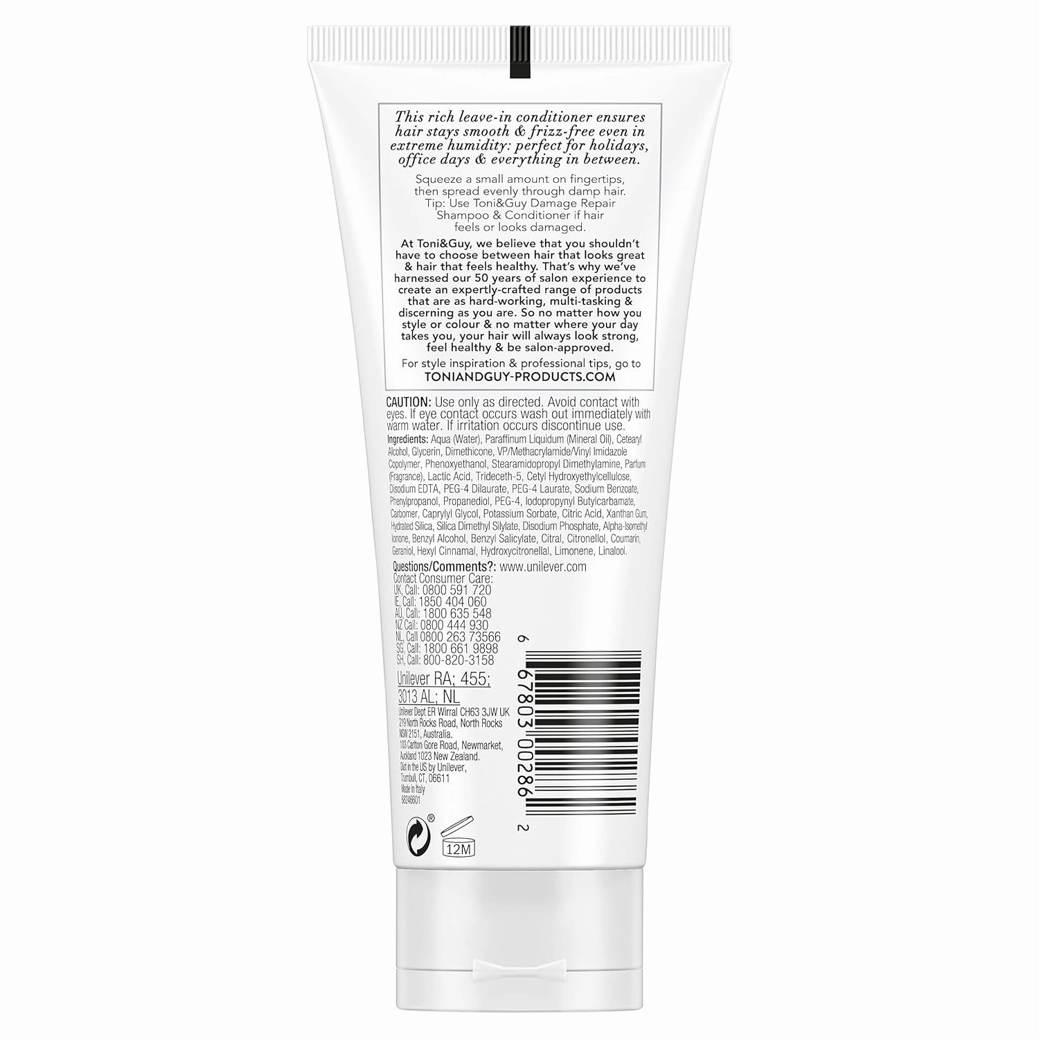 Toni and Guy Leave-in conditioner, Prep