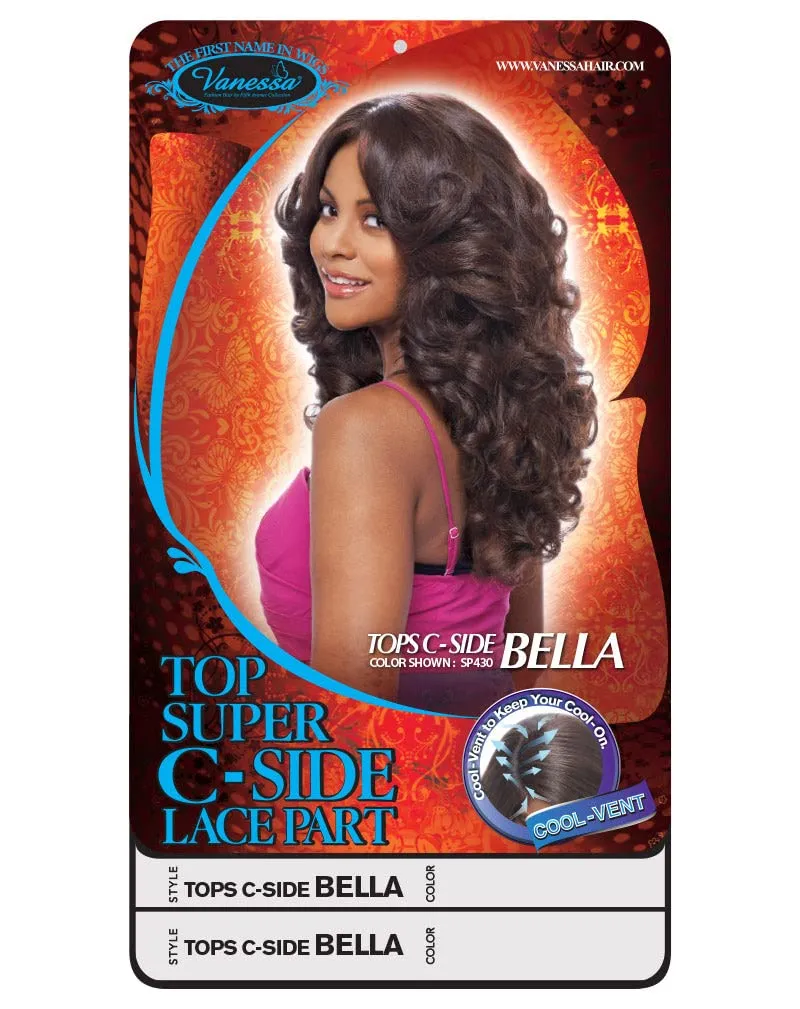TOPS C-SIDE BELLA (C1012) - Vanessa C-Side Part Lace Front Synthetic Wig
