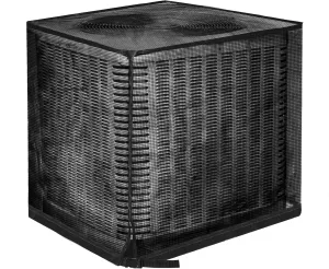 TRELC Outdoor Air Conditioner Cover, Mesh AC Unit Cover Protects from Clogging - Cottonwood, Leaves, Weeds (31.5" x 31.5" x 35.4")