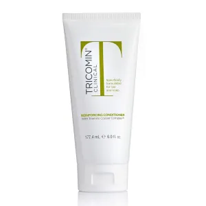 Tricomin Reinforcing Conditioner- moisture-rich formula. Reinforce and strengthen hair to minimize strand breakage and split ends
