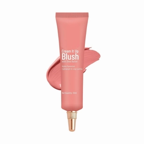Tubees Cream It Up Blusher | Highly Pigmented | Long-lasting | Buildable & Blendable | All Skin Types | Shade- Cheeky Peach, 10ml
