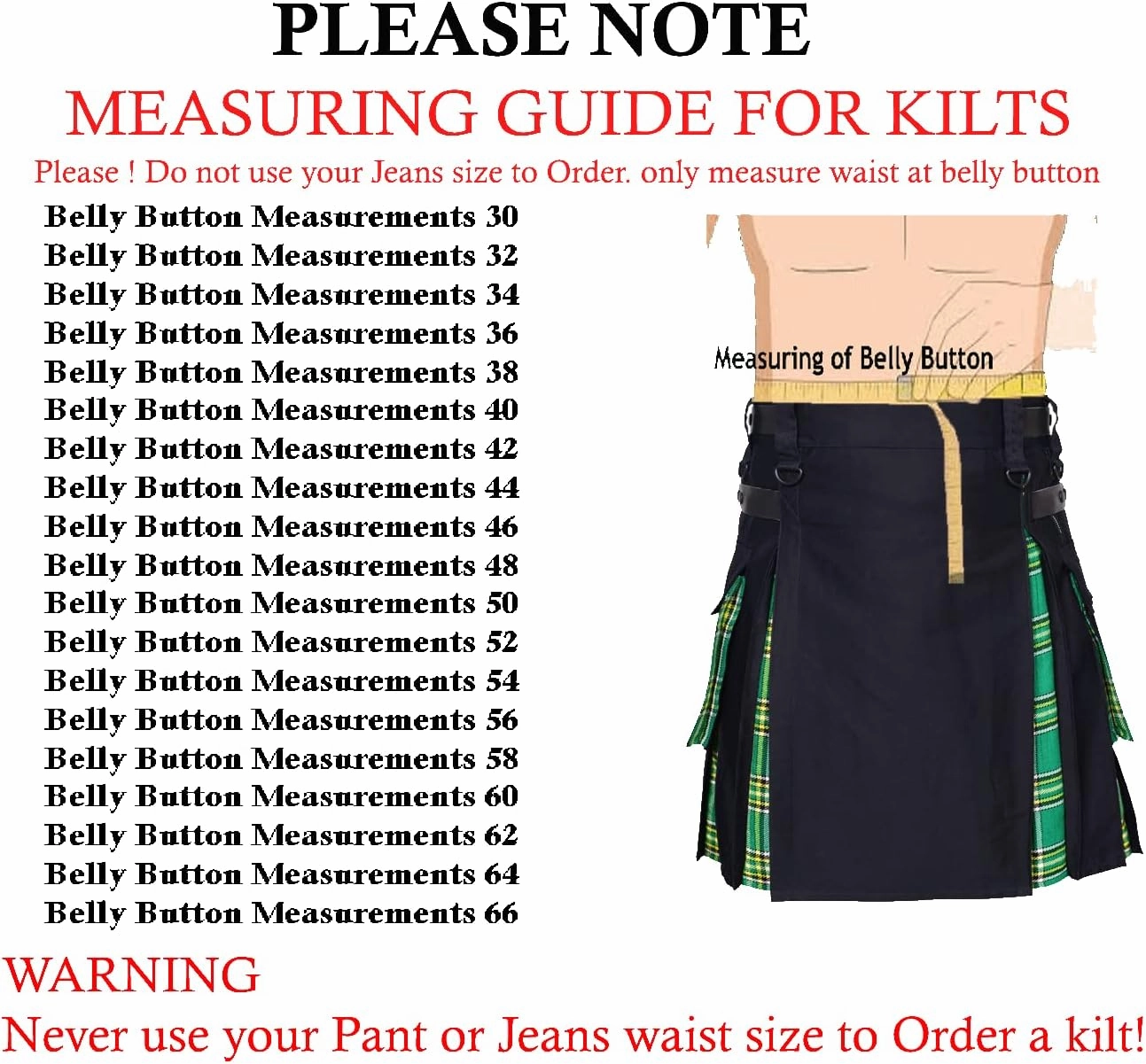 UFS Kilts – Hybrid Utility Kilt for Men in Cotton & Tartan, Sizes 30''-66''