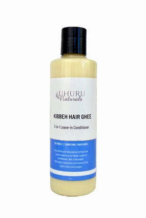 Uhuru Naturals Kibbeh Hair Ghee 3-in-1 Leave-in (8 oz)