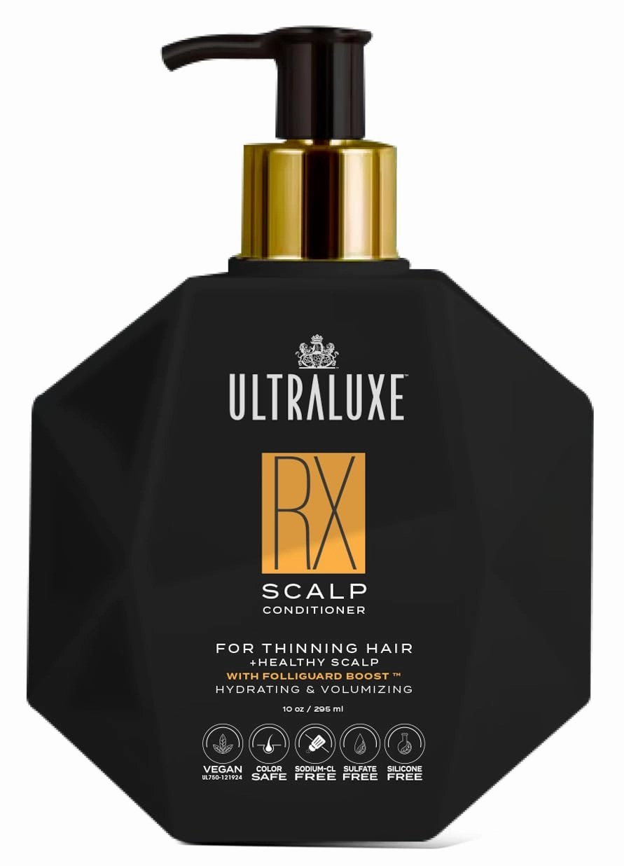 UltraLuxe RX Scalp Conditioner, 10 oz, For Thinning Hair, Hydrating & Volumizing, Vegan, Color Safe, Silicone Free