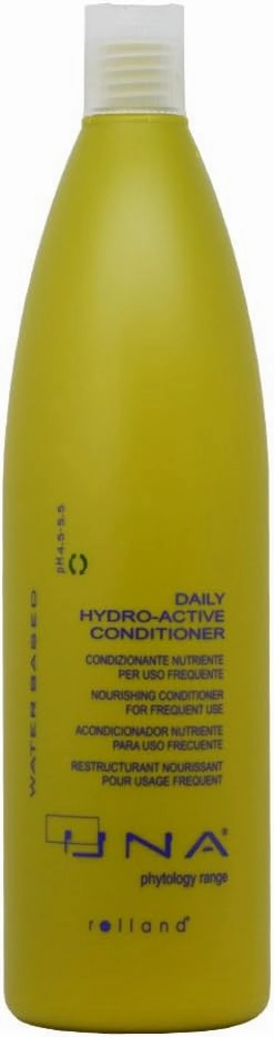 UNA Hydroactive Hair Conditioner - Daily Hydration & Shine, Easy Comb & Style, Enriched with Argan Oil, Shea Butter, Silk Protein, For All Hair Types - 1000 ml