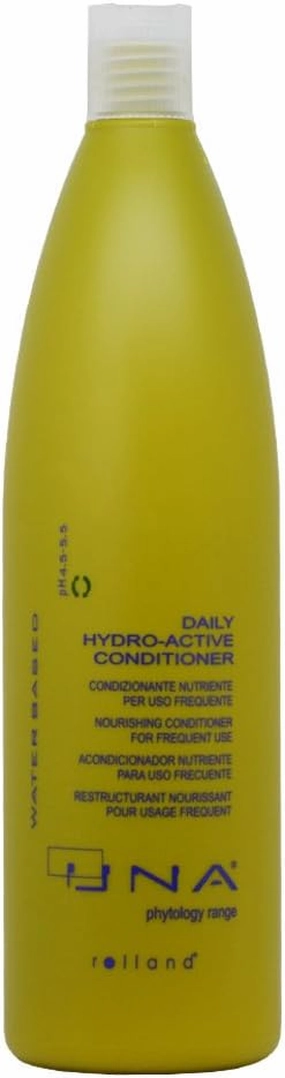 UNA Hydroactive Hair Conditioner - Daily Hydration & Shine, Easy Comb & Style, Enriched with Argan Oil, Shea Butter, Silk Protein, For All Hair Types - 1000 ml