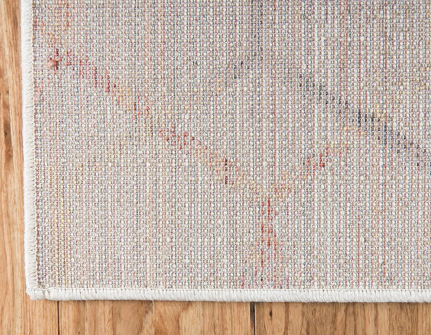 Unique Loom Rainbow Collection Geometric Abstract Trellis Modern Watercolor White Runner Rug (2' 0 x 6' 0)