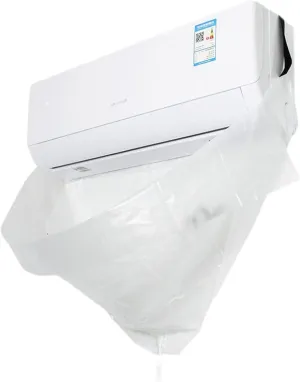 Universal AC Waterproof Cleaning Cover Dust Washing Clean Protector Bib Bag Wall Mounted Air Conditioner Wash Hood Adjustable & Fits Any Size of Split Air Conditioning System Cleaning Tools