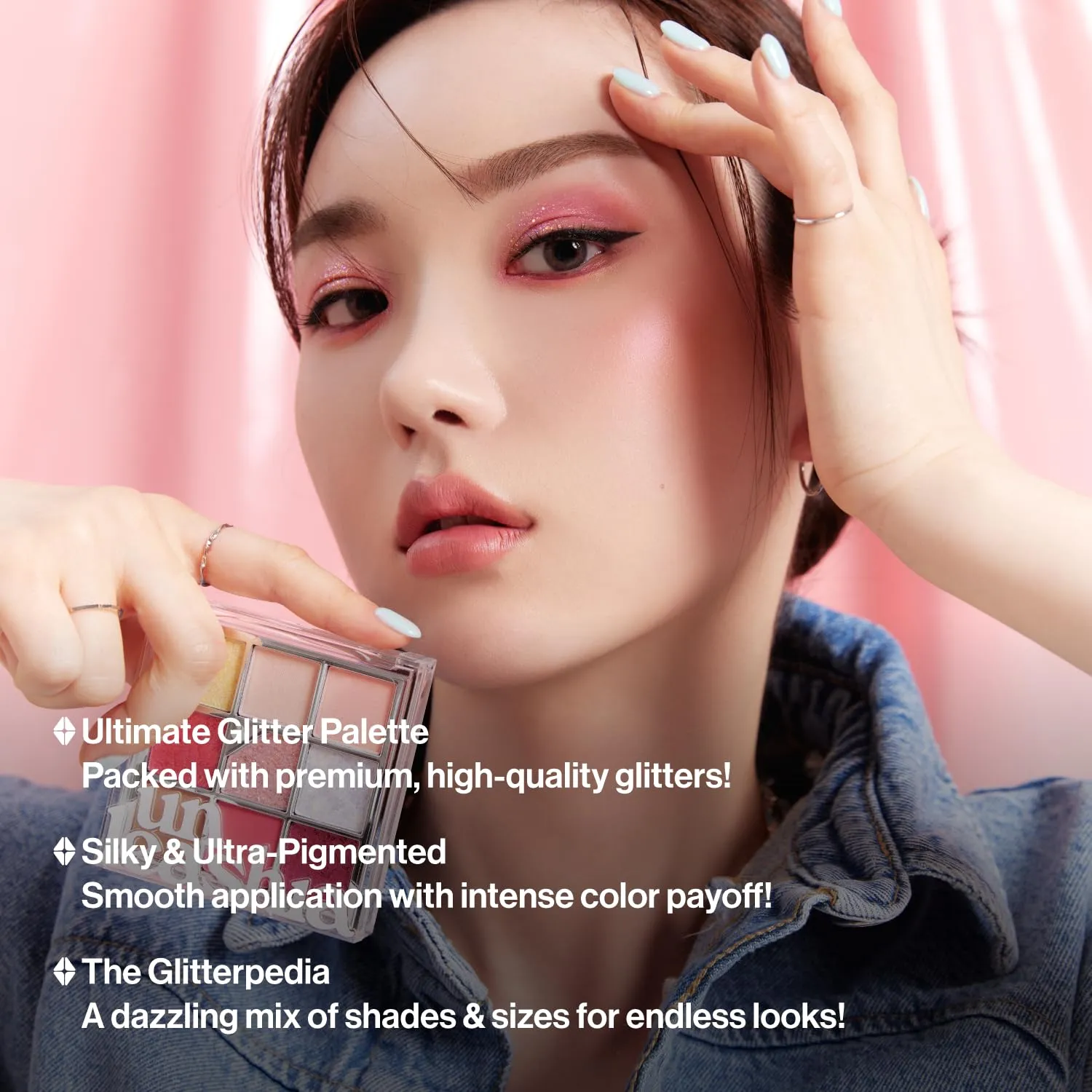 UNLEASHIA Glitterpedia Eye Shadow |Palette|Eye Makeup|Point Makeup Vegan|Cosmetics|Korean Cosmetics|Daily|matte|glitter|shimmer|pearl|daily|party|sparkling… (NO.7 All of Peach Ade)
