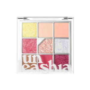 UNLEASHIA Glitterpedia Eye Shadow |Palette|Eye Makeup|Point Makeup Vegan|Cosmetics|Korean Cosmetics|Daily|matte|glitter|shimmer|pearl|daily|party|sparkling… (NO.7 All of Peach Ade)
