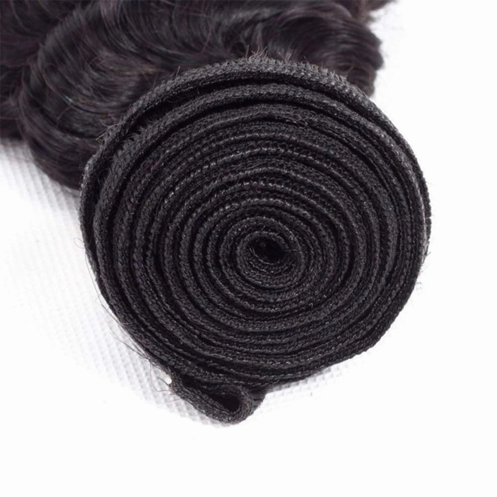 Unprocessed Brazilian Human Hair Deep Wave Bundles 18 20 22 Inch Virgin Remy Material Soft and Healthy Extensions