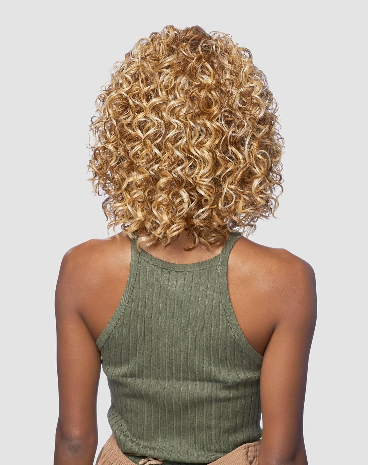 Vanessa Mist Fashion Medium Length Curly Hair Style HD Lace Synthetic Wigs - MIST KERA (BT4007)