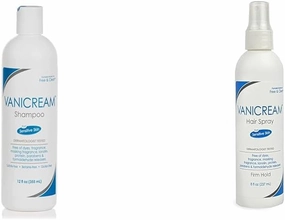 Vanicream Shampoo – pH Balanced Mild Formula Effective For All Hair Types and Sensitive Scalps & Firm Hold Hairspray, Fragrance and Gluten Free, For Sensitive Skin, 8 Ounce