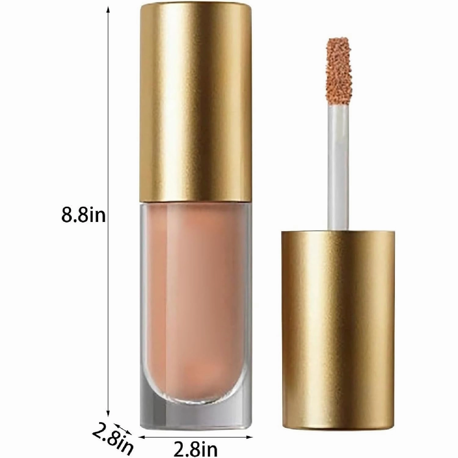 Vegoly Liquid Eye Shadow, Vegoly Creamy Liquid Eye Shadow, Multi Color Liquids Eyeshadow, Long Lasting Charm Full of Color Easy to Create Attractive Makeup (01 Warm Tan)