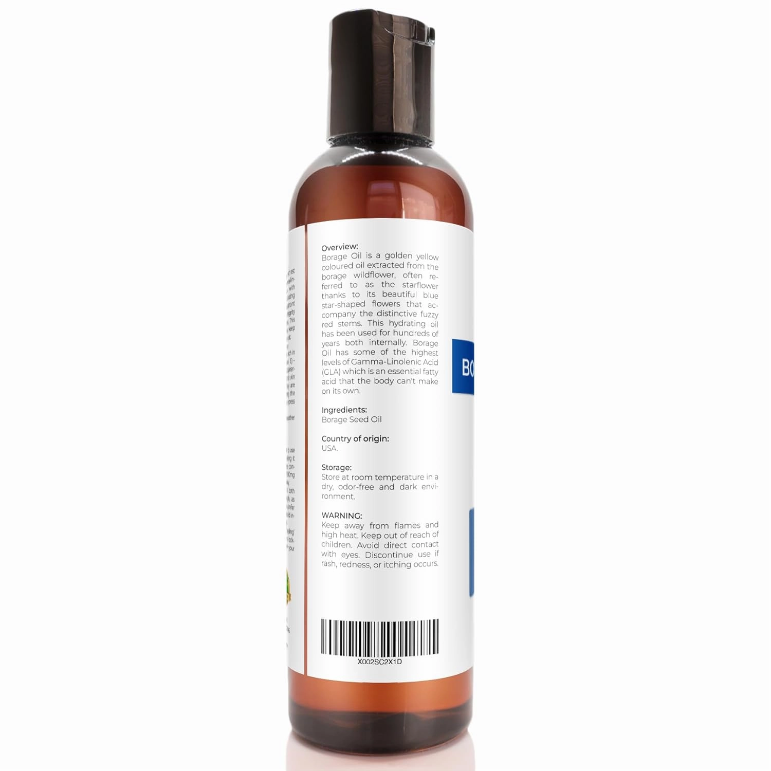 velona Borage Seed Oil 4 Fl Oz | 100% Pure and Natural Carrier Oil | Refined, Expeller pressed | Skin, Face, Body, Hair Care | Use Today - Enjoy Results