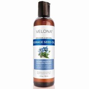 velona Borage Seed Oil 4 Fl Oz | 100% Pure and Natural Carrier Oil | Refined, Expeller pressed | Skin, Face, Body, Hair Care | Use Today - Enjoy Results